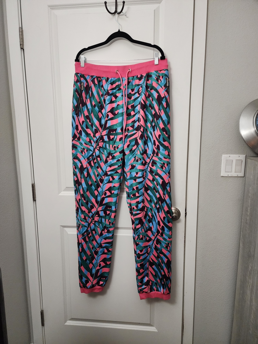 Sassy Jones Pink Elastic Waistband Joggers